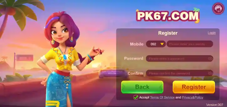 PK67 Game Register